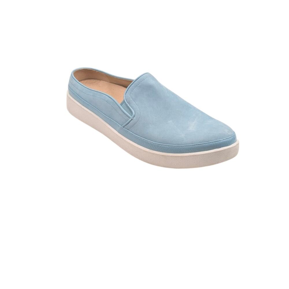 Vionic Effortless Blue Nubuck Slip On Mule Sneakers Orthotic 9.5 S4052 - Picture 6 of 13